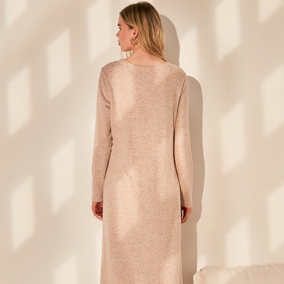 Comfort Beige Soft Knitted 2-Piece Set - Picture 7 of 12